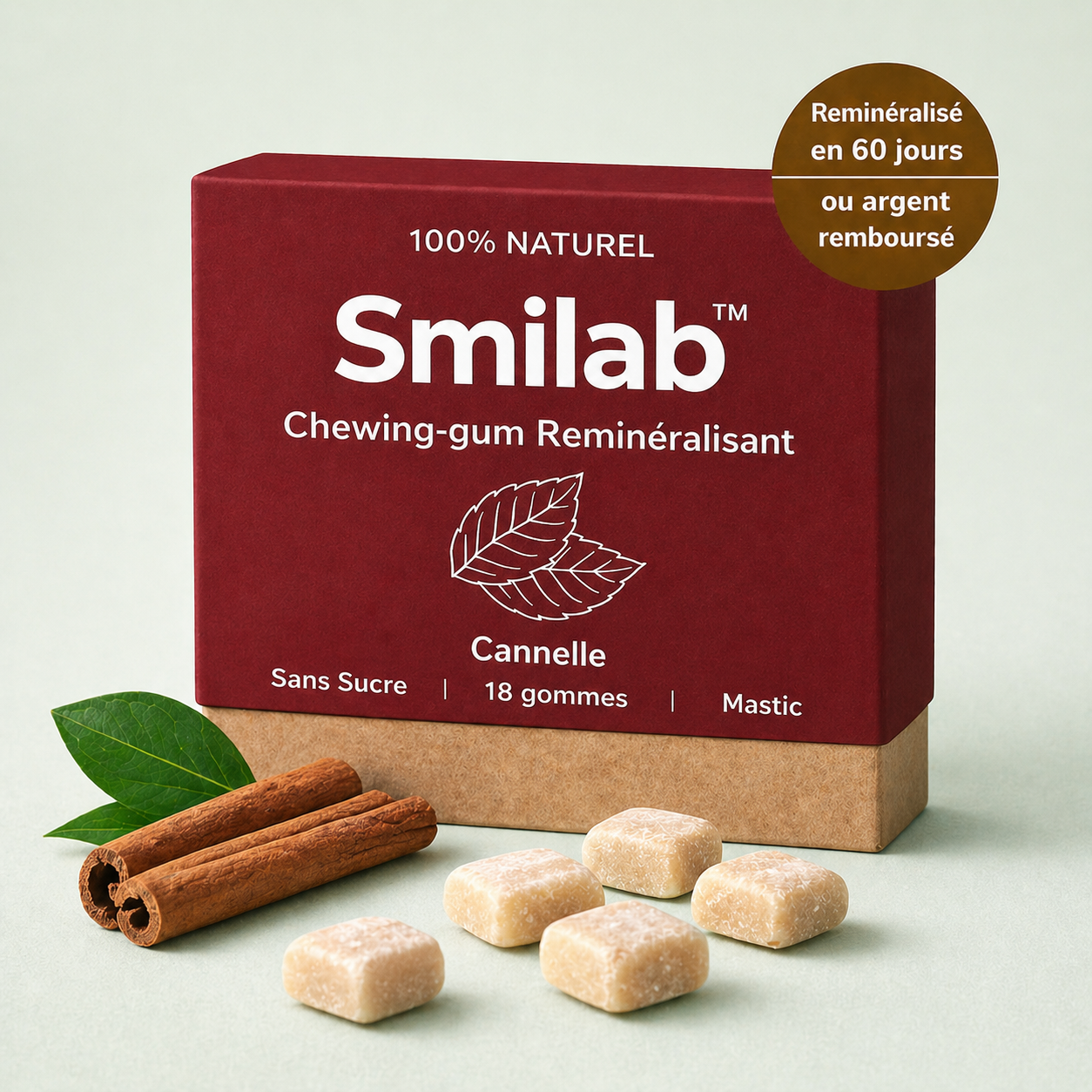 Smilab - Chewing-gum reminéralisant (Cannelle)